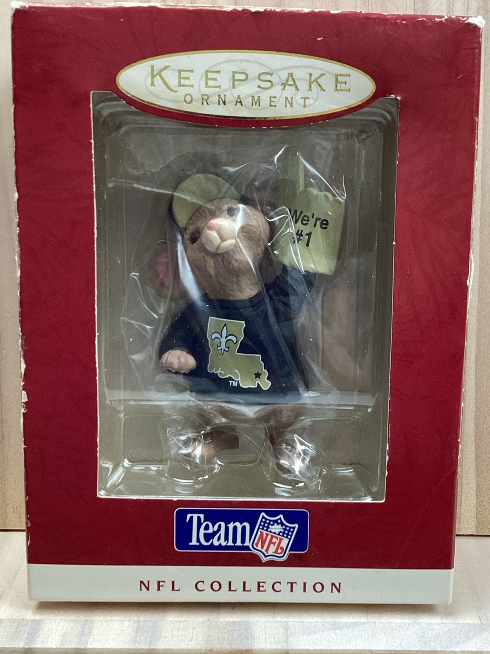 Vintage 1996 Hallmark Keepsake Ornament New Orleans Saints in Original box